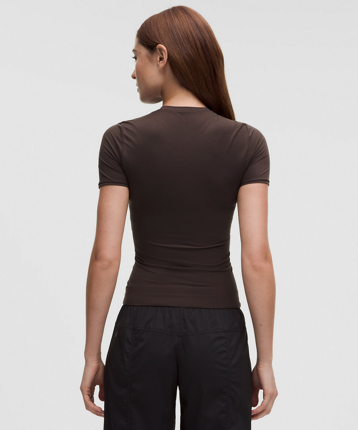 Lululemon Wundermost Ultra-Soft Nulu Hip-Length Crewneck Shirt - Mahogany Muse - imagen 3