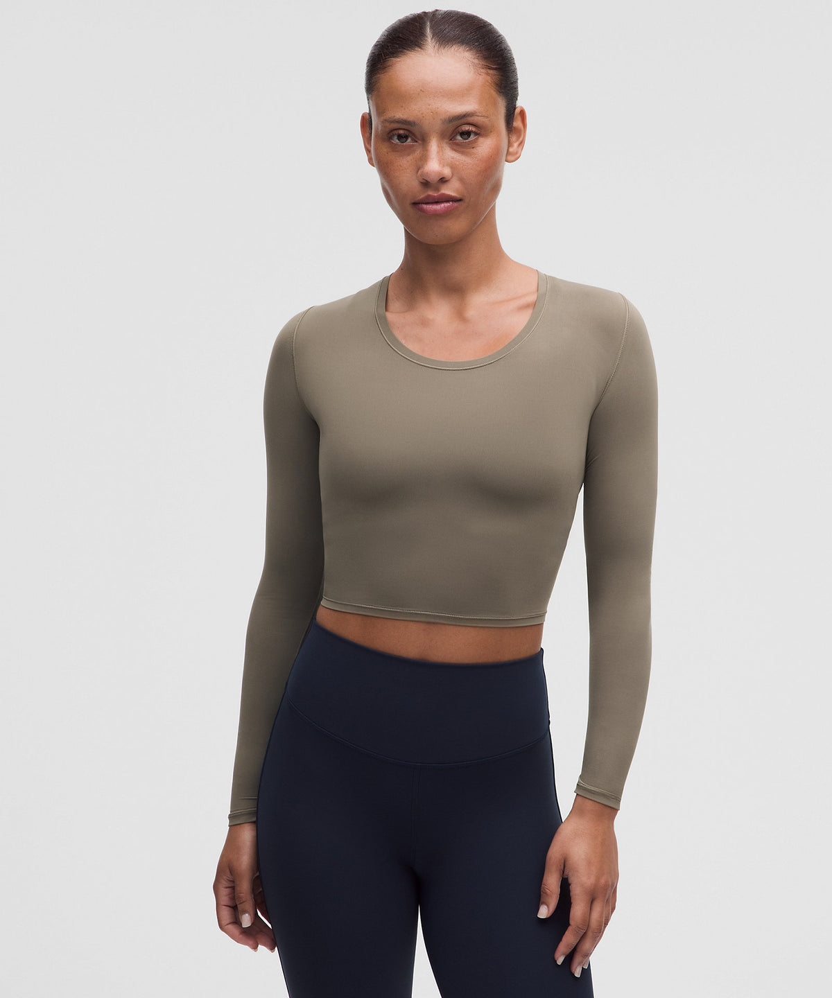 Lululemon Unrestricted Power Cropped Long-Sleeve Shirt - Cypress Forest - imagen 1
