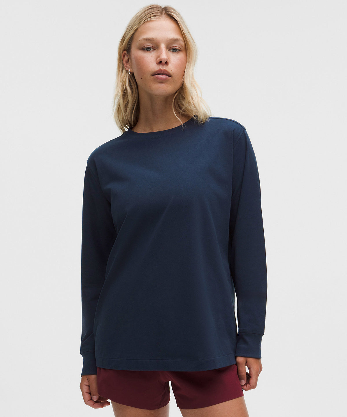 Lululemon All Yours Organic Cotton-Blend Long-Sleeve Shirt - True Navy - imagen 1