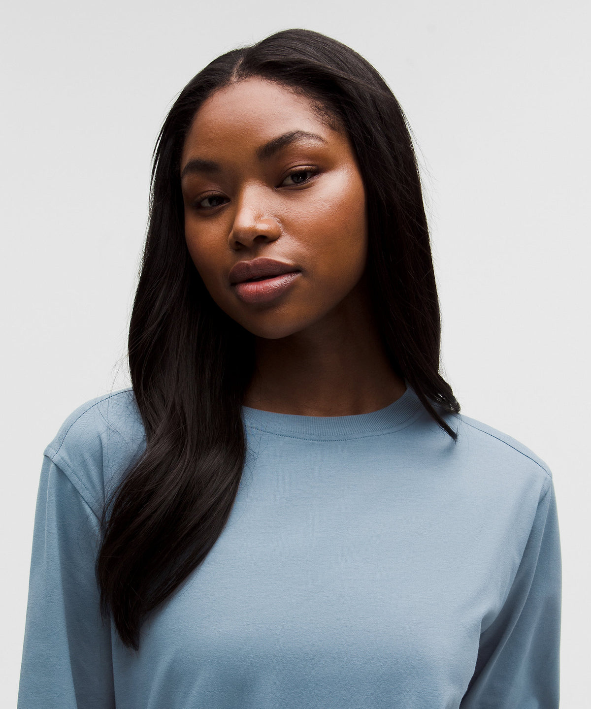 Lululemon All Yours Organic Cotton-Blend Long-Sleeve Shirt - Steel Blue - imagen 4