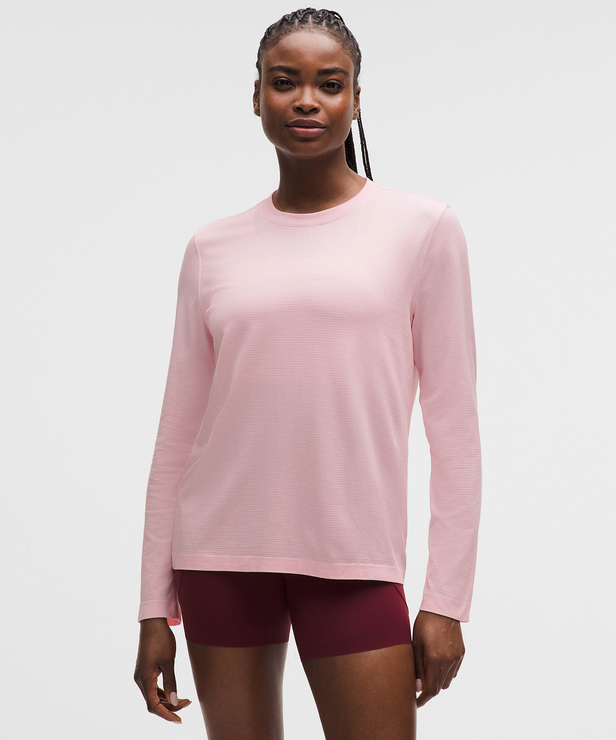 Lululemon Swiftly Relaxed Long-Sleeve Shirt Hip Length - Pink Pearl - imagen 1