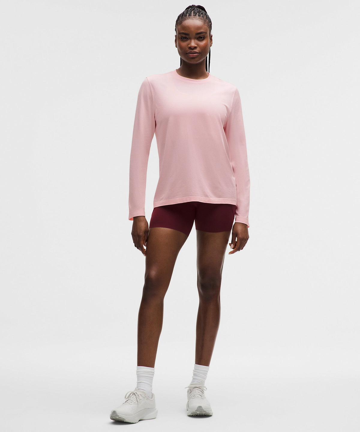 Lululemon Swiftly Relaxed Long-Sleeve Shirt Hip Length - Pink Pearl - imagen 2