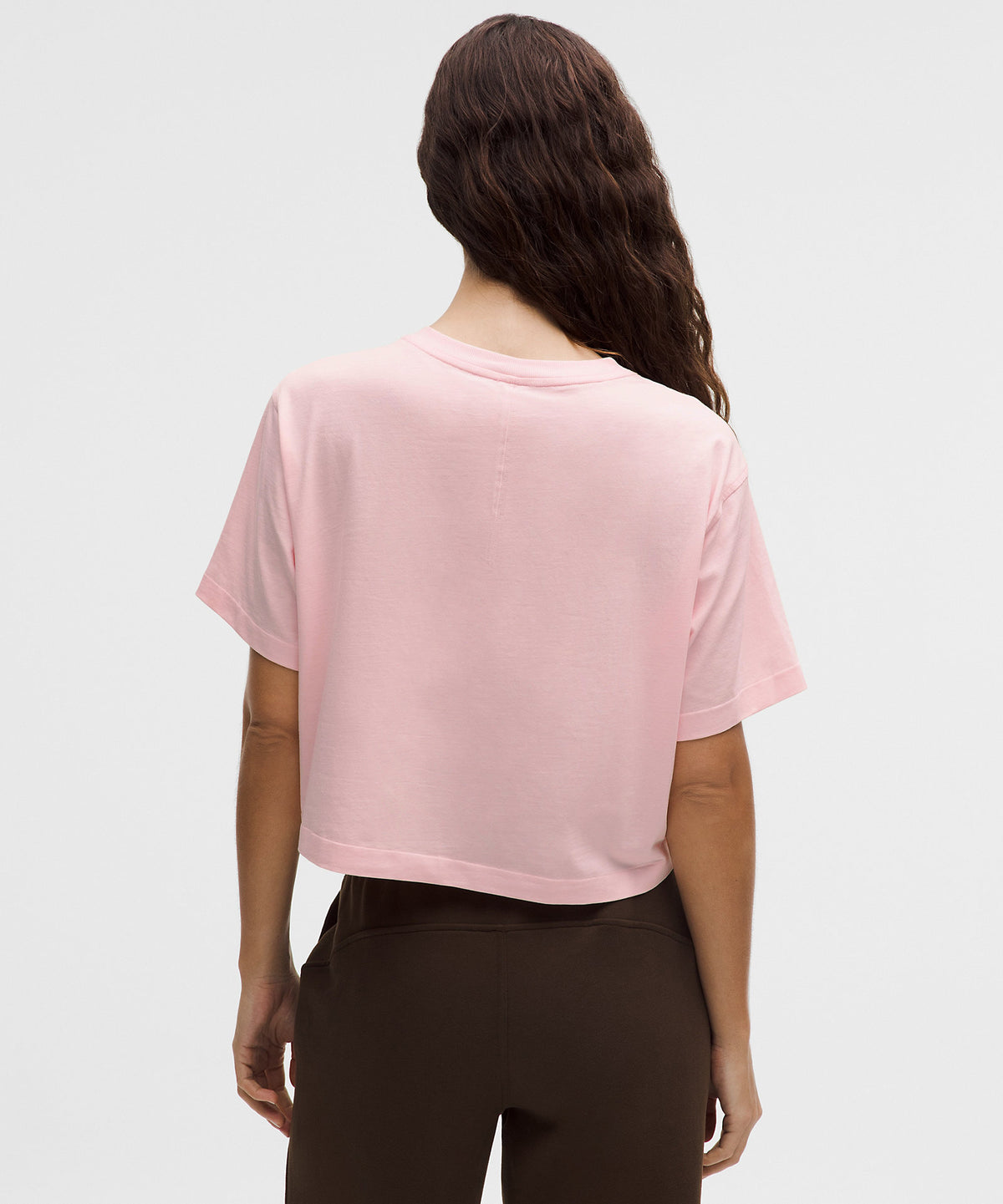 Lululemon All Yours Organic Cotton-Blend Cropped T-Shirt - Pink Pearl - imagen 3