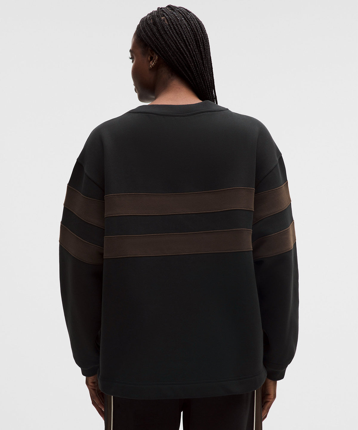 Lululemon Women's Steady State Oversized Pullover Stripe - Black - imagen 3