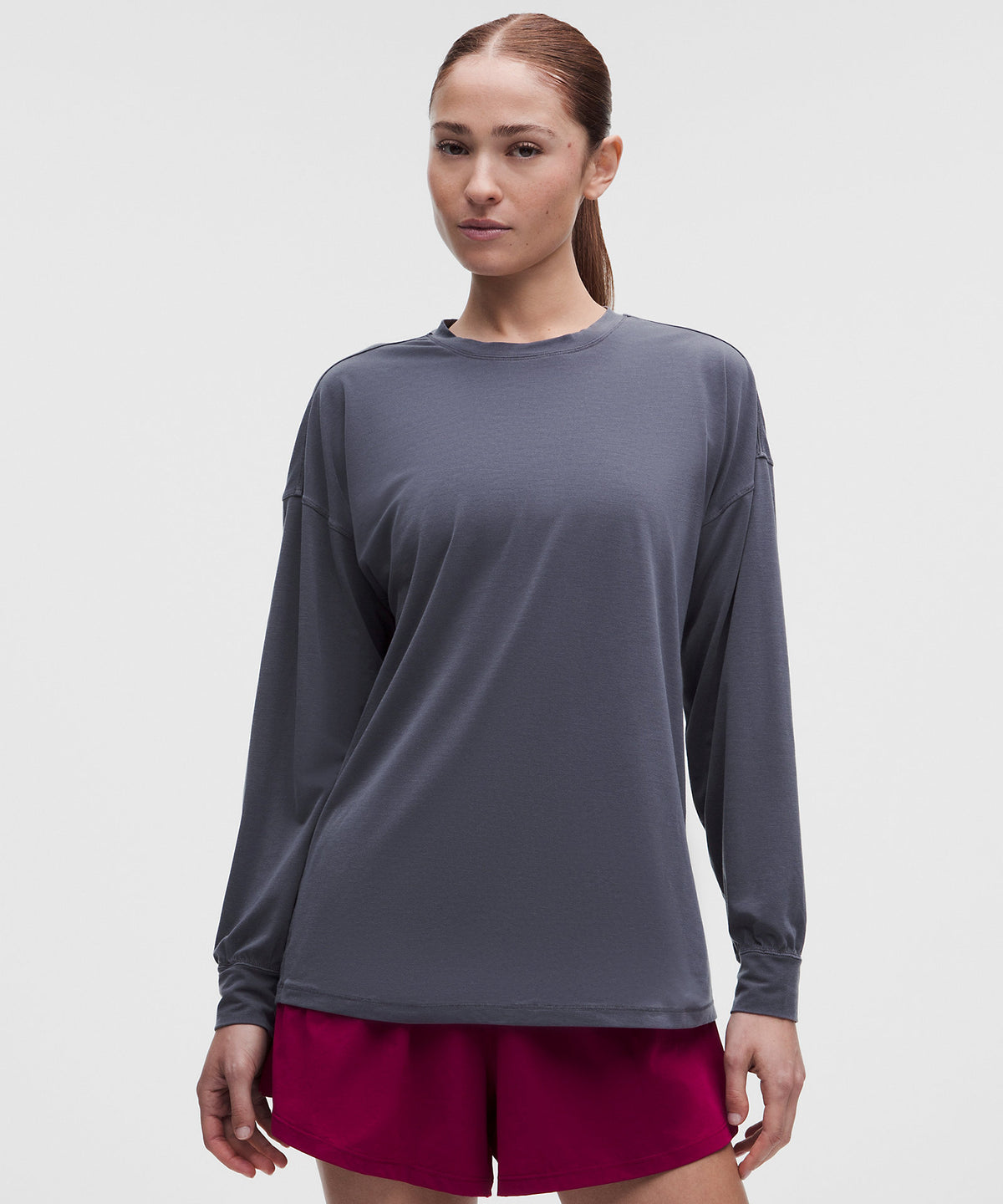 Lululemon EasySet Relaxed-Fit Long-Sleeve Shirt Wash - Dilute Wash True Navy - imagen 1