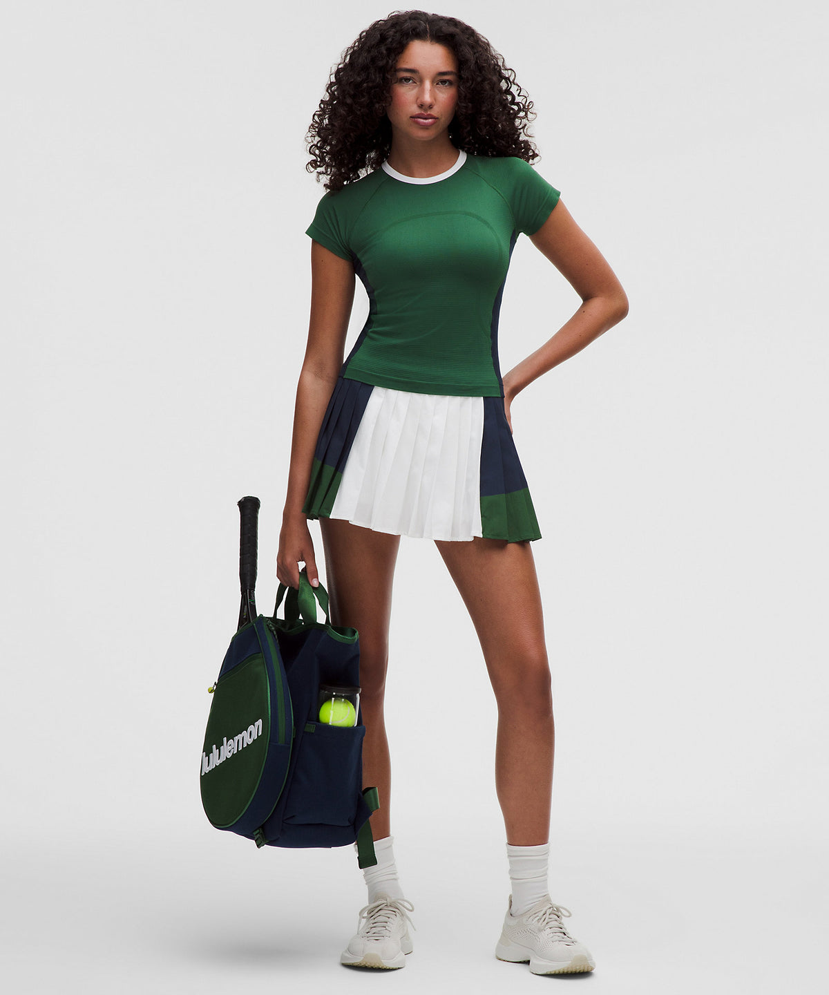 Lululemon Swiftly Tech Short-Sleeve Shirt 2.0 Waist Length Colourblock - Ivy Grove - imagen 2
