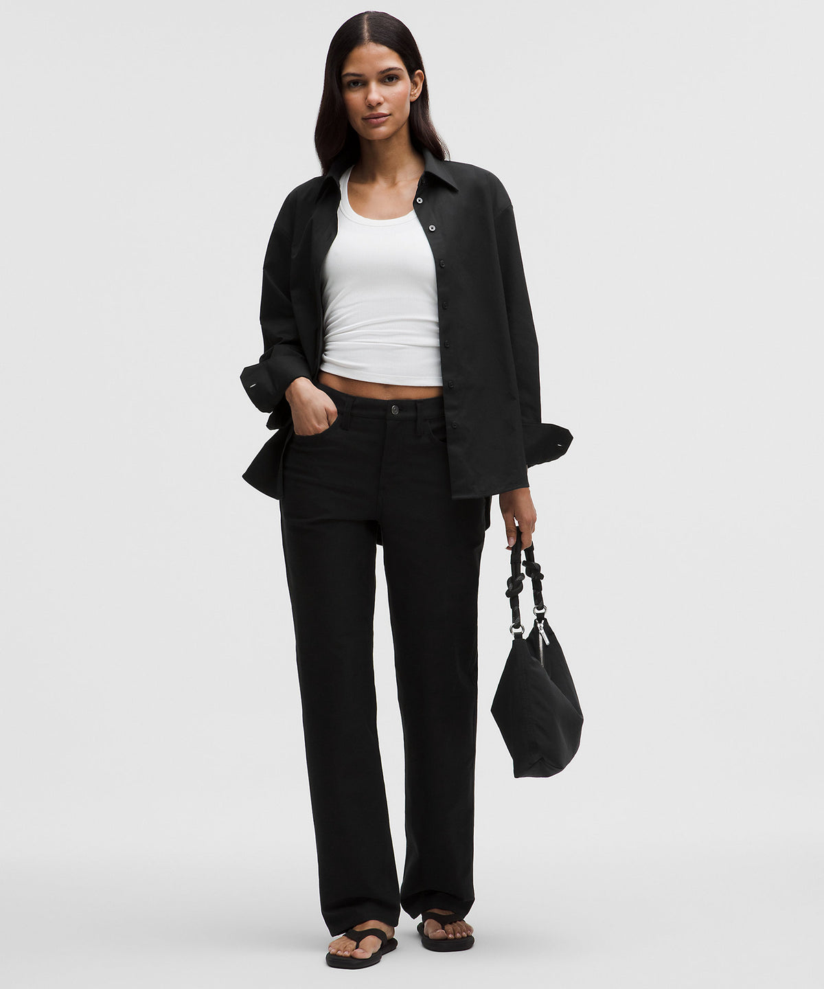 Lululemon Woven Relaxed-Fit Button-Up Shirt - Black - imagen 1
