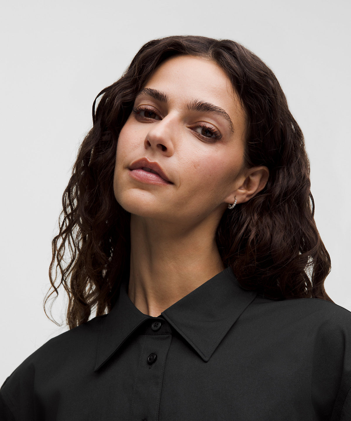Lululemon Woven Cropped Button-Up Long-Sleeve Shirt - Black - imagen 4