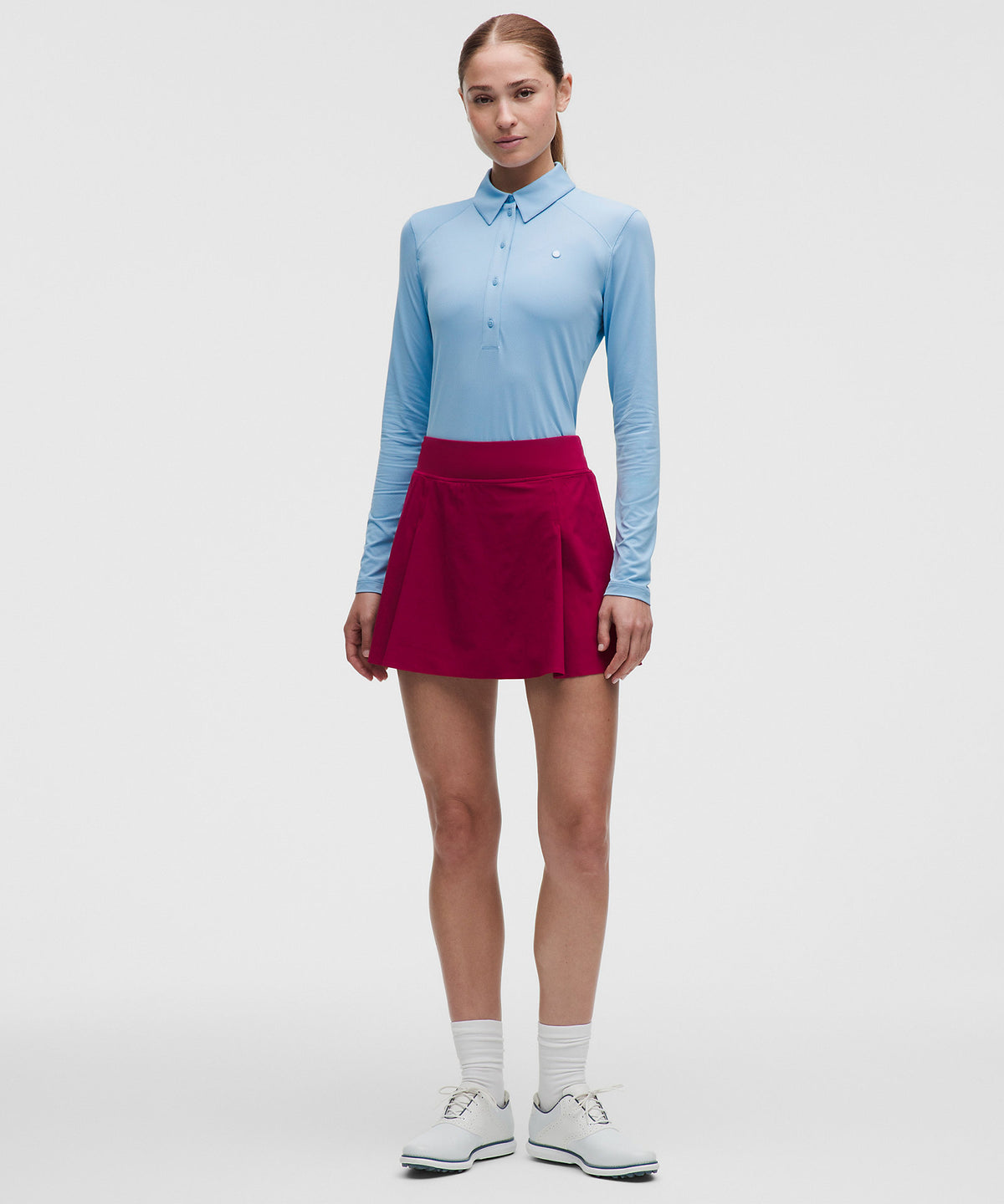 Lululemon Quick-Dry Long-Sleeve Polo Shirt Straight Hem - Dreamy Blue - imagen 2