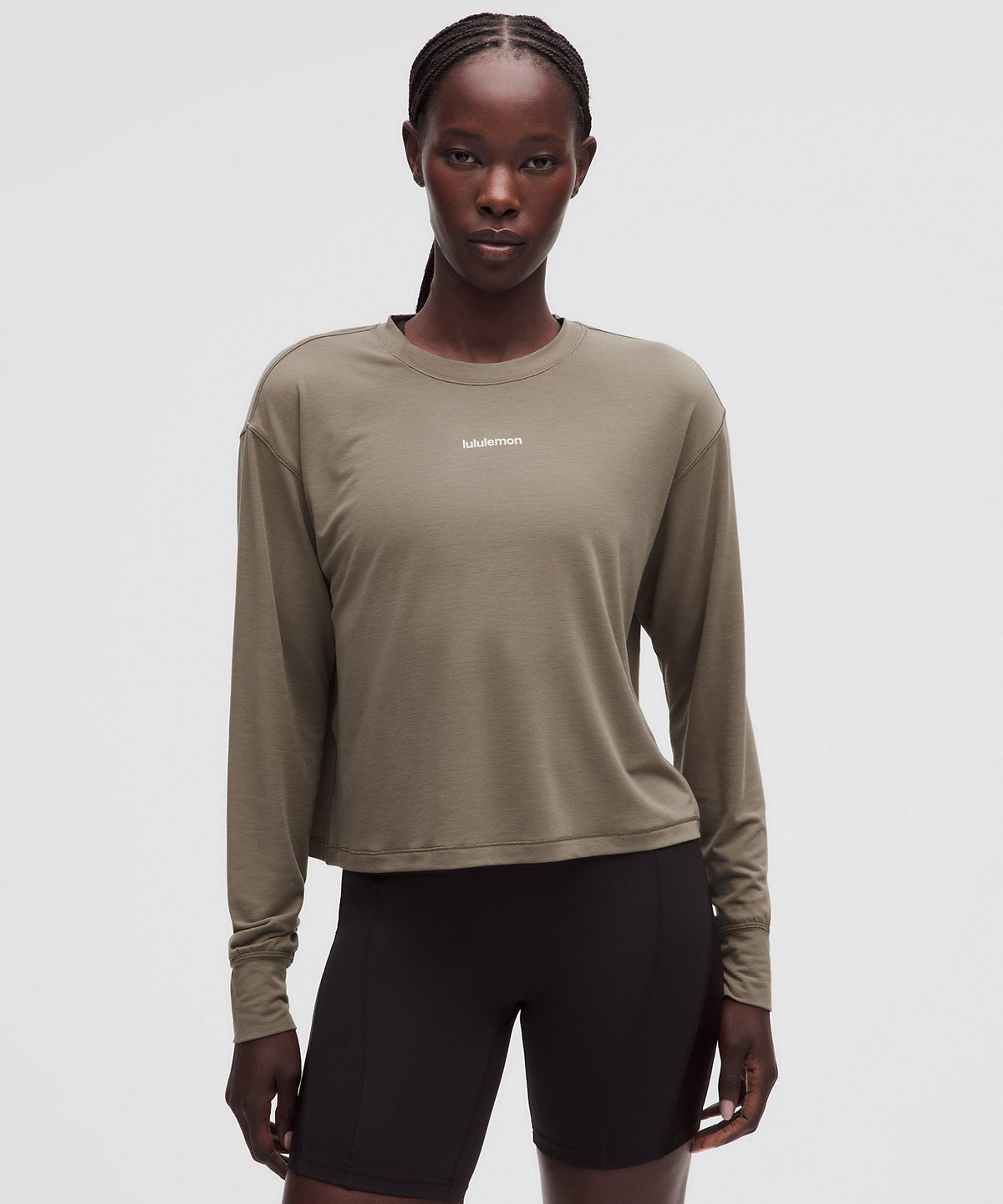 Lululemon Jersey Training Long-Sleeve Shirt Wordmark - Cypress Forest - imagen 1