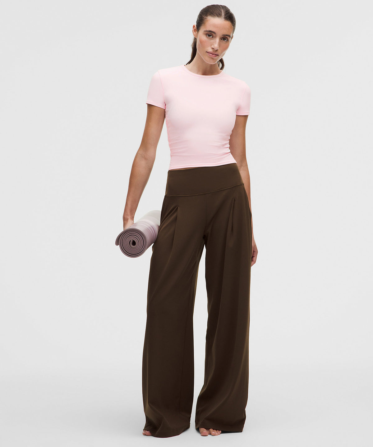 Lululemon All It Takes Ribbed Keyhole Short-Sleeve Shirt - Pink Pearl - imagen 2