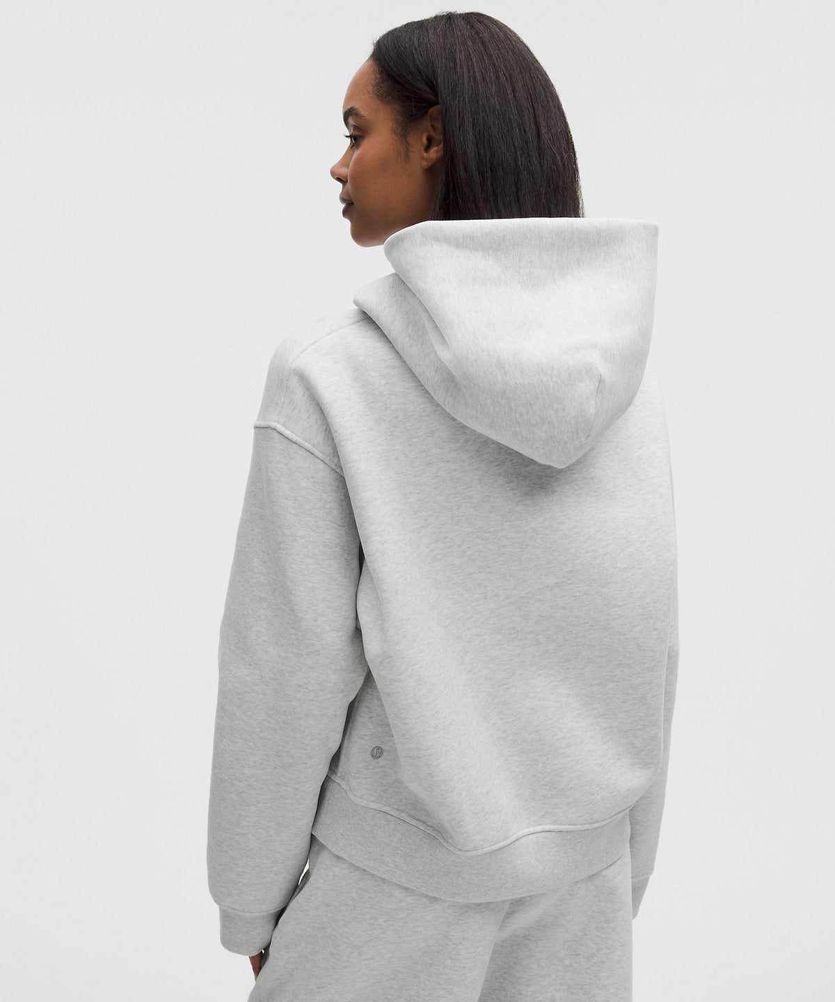Lululemon Women's Steady State SuperLoft Hoodie Wider Cuff - Heathered Core Ultra Light Grey - imagen 3