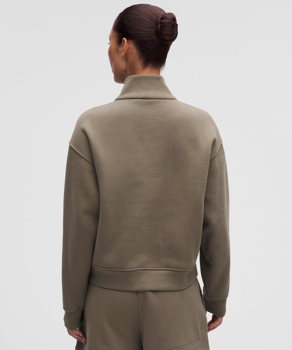 Lululemon Women's Steady State SuperLoft Funnel-Neck Half Zip - Cypress Forest - imagen 3