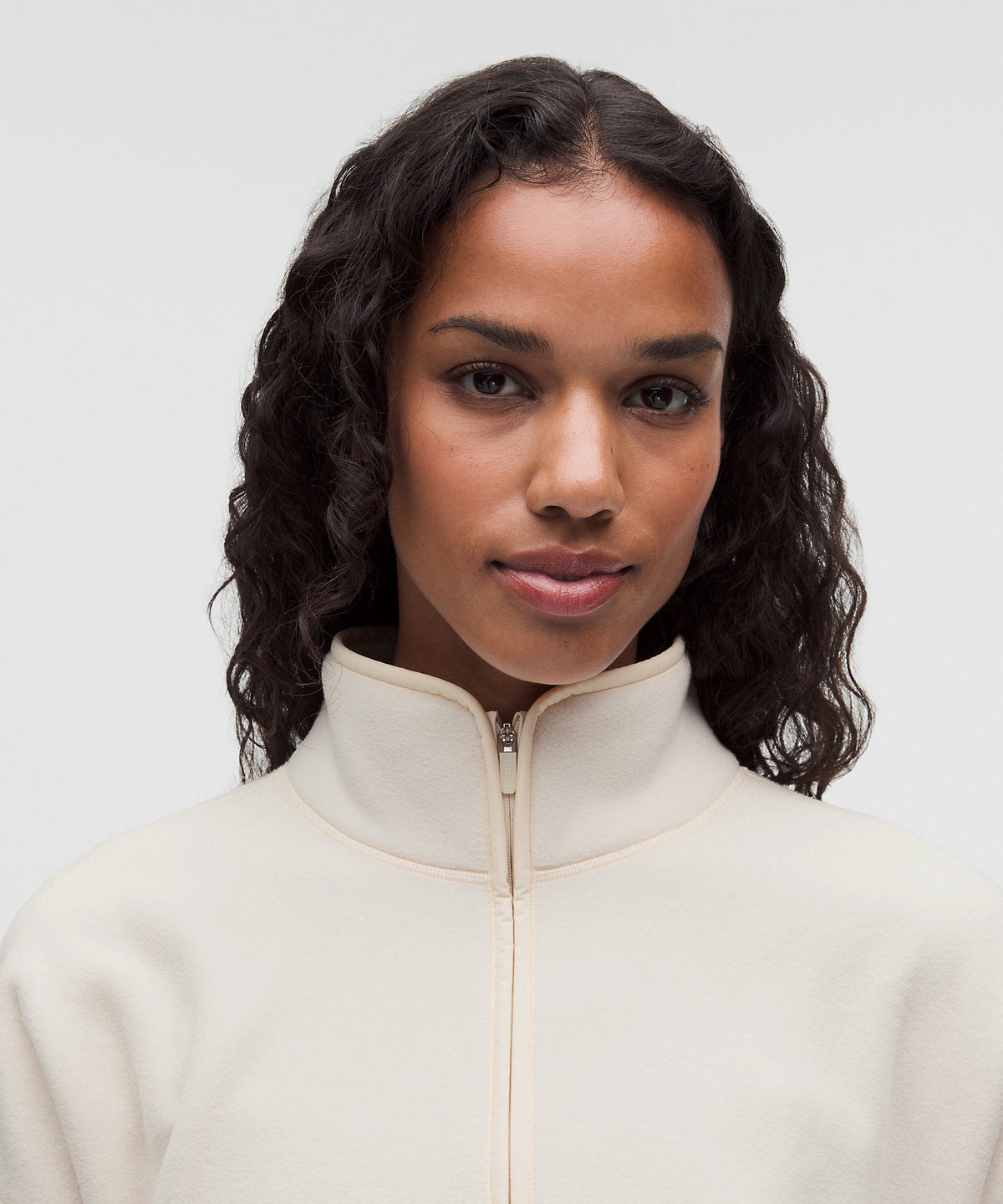 Lululemon Polartec 200 Series Fleece Half Zip - Heathered Light Ivory - imagen 4