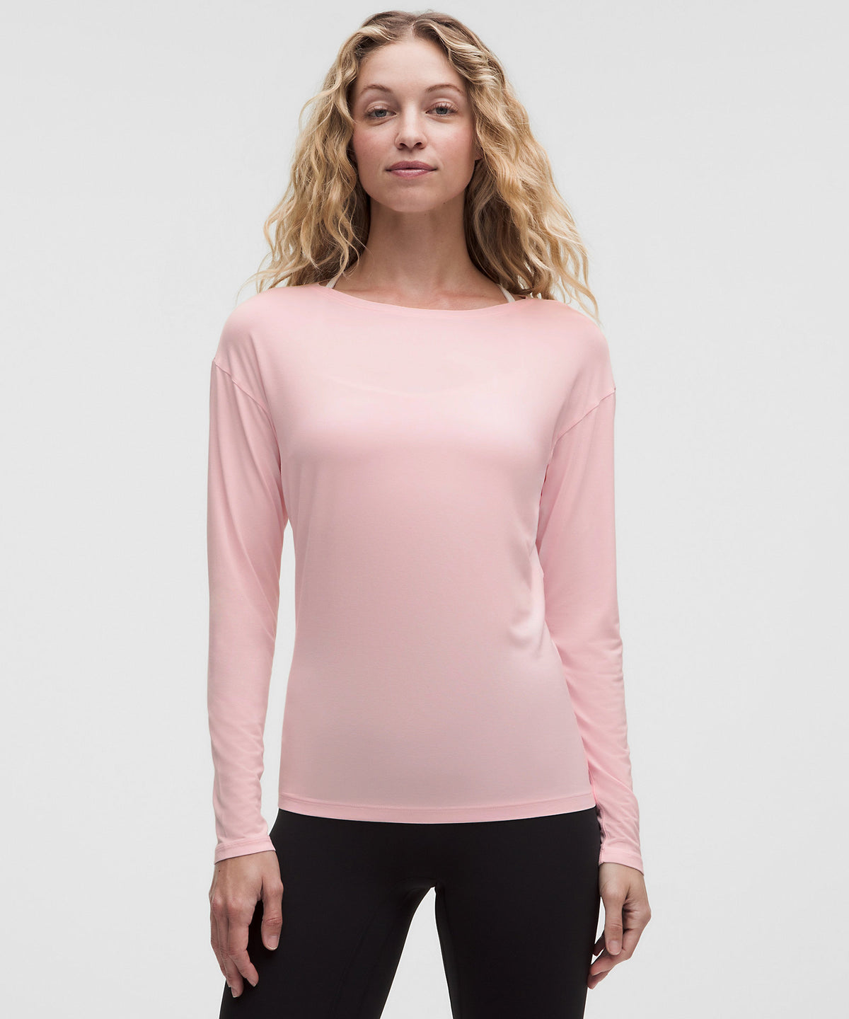 Lululemon SilkyAppeal Hip-Length Long-Sleeve Shirt - Pink Pearl - imagen 1
