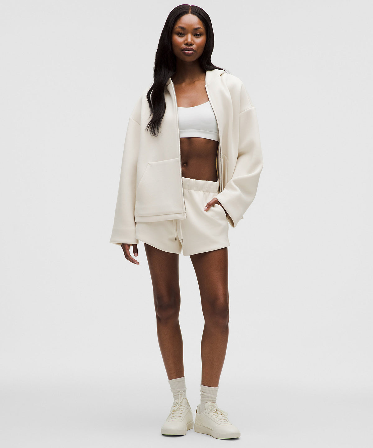 Lululemon Sleek Spacer Full-Zip Hoodie - Light Ivory - imagen 2