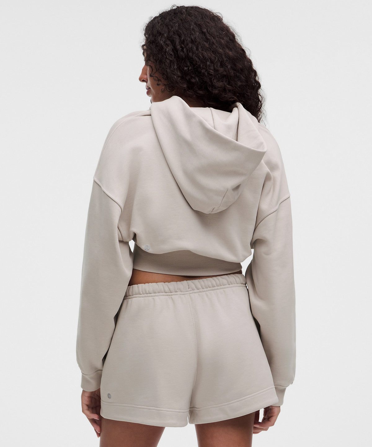 Lululemon French Terry Cropped Full-Zip Hoodie - Downtown Tan - imagen 3