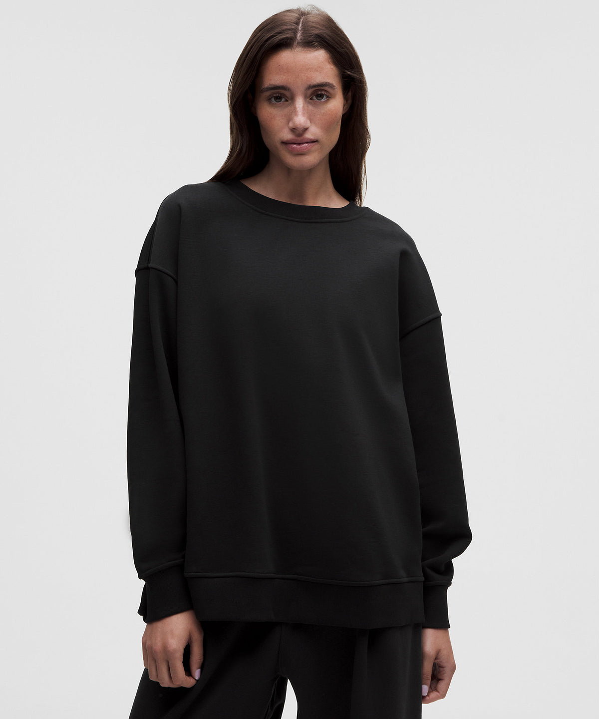 Lululemon French Terry Oversized Crew - Black - imagen 1