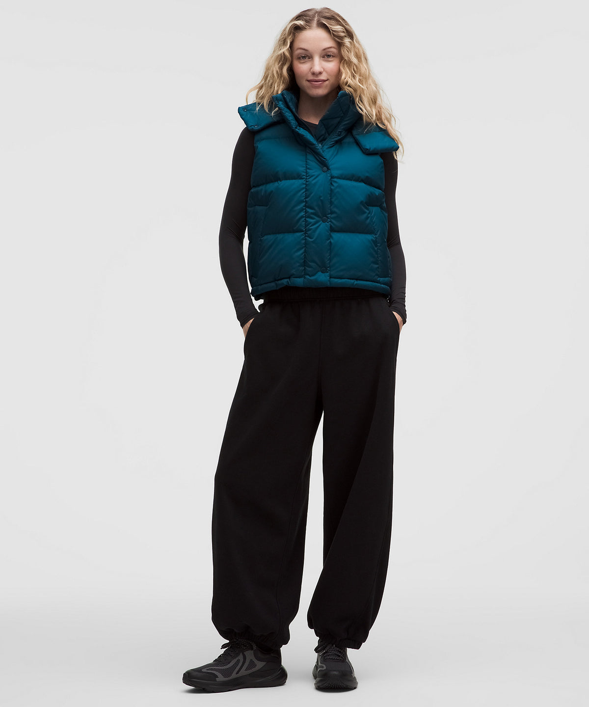 Lululemon Wunder Puff 600-Down-Fill Cropped Vest - Remixed Marine - imagen 2