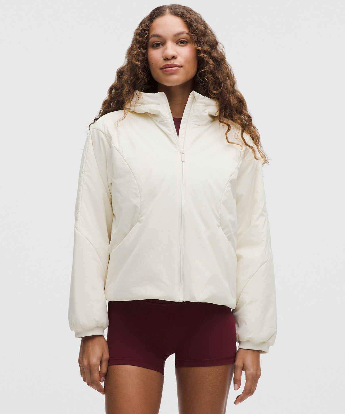 Lululemon Water-Resistant Insulated Hooded Jacket - Light Ivory - imagen 2