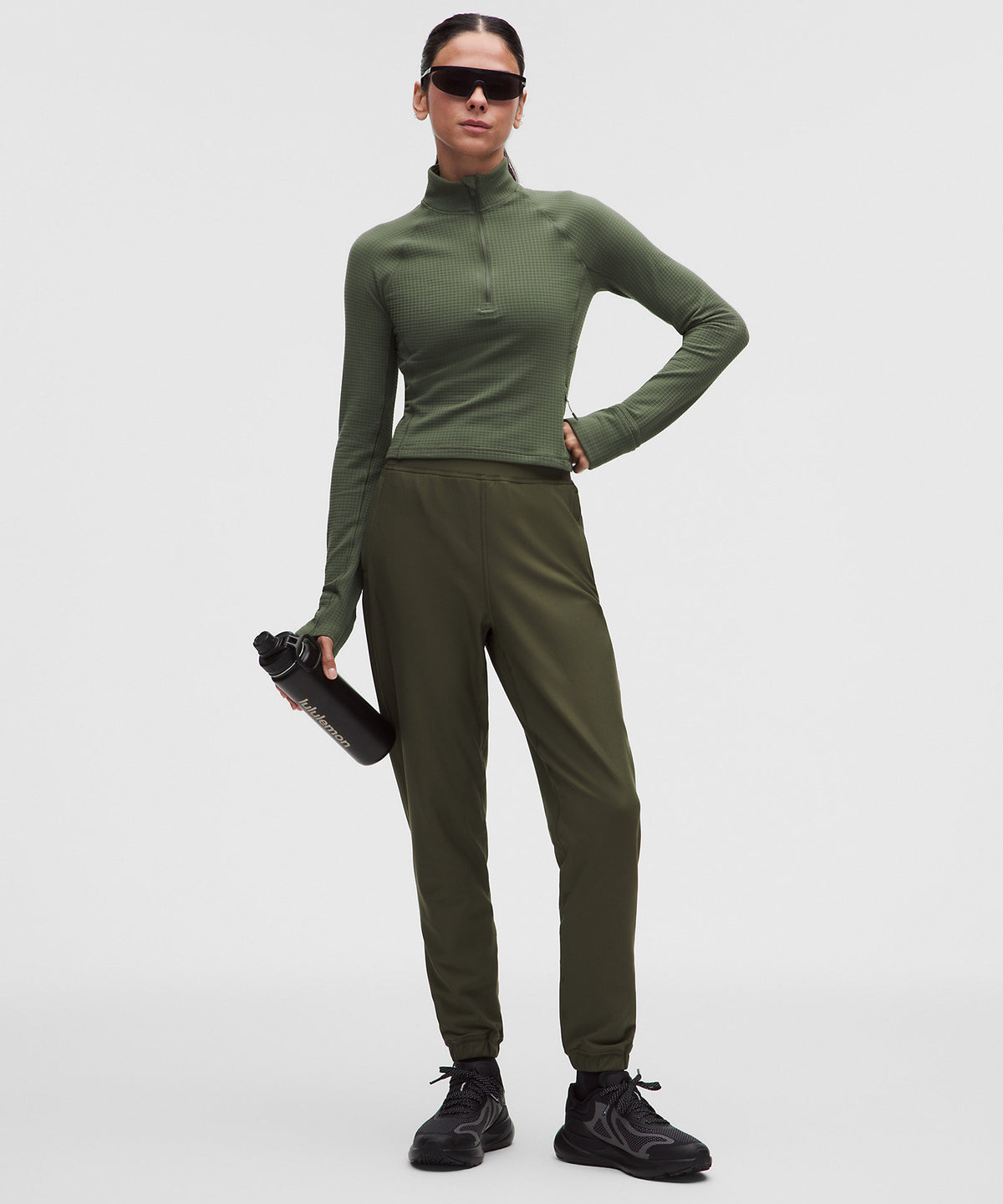 Lululemon Adapted State High-Rise Fleece Jogger Full Length - Sassy Sage - imagen 1