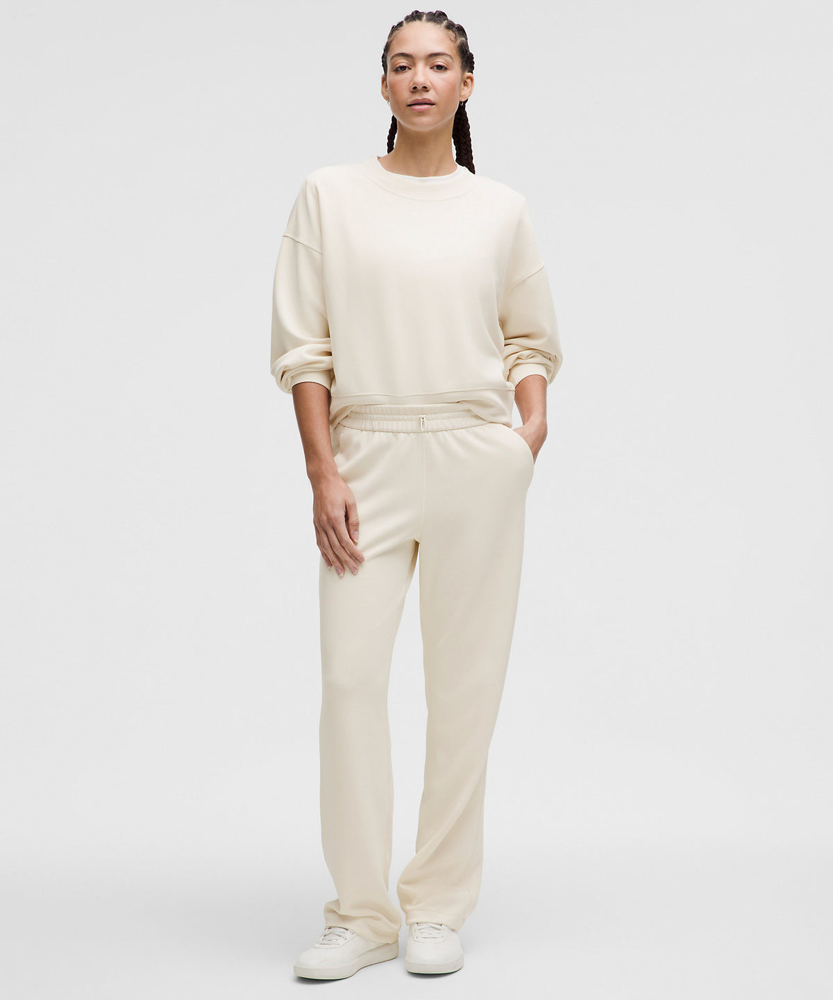 Lululemon Softstreme High-Rise Pant Short - Light Ivory - imagen 2