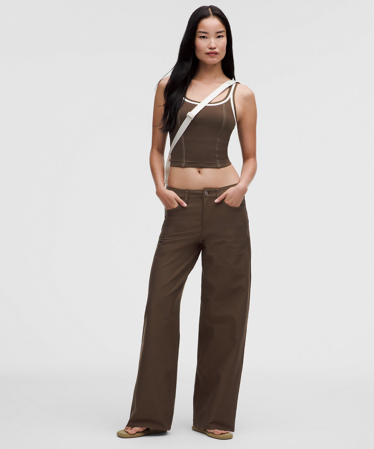 Lululemon EasyFive Low-Rise Classic Wide-Leg Pant Regular - Walnut Crunch - imagen 1