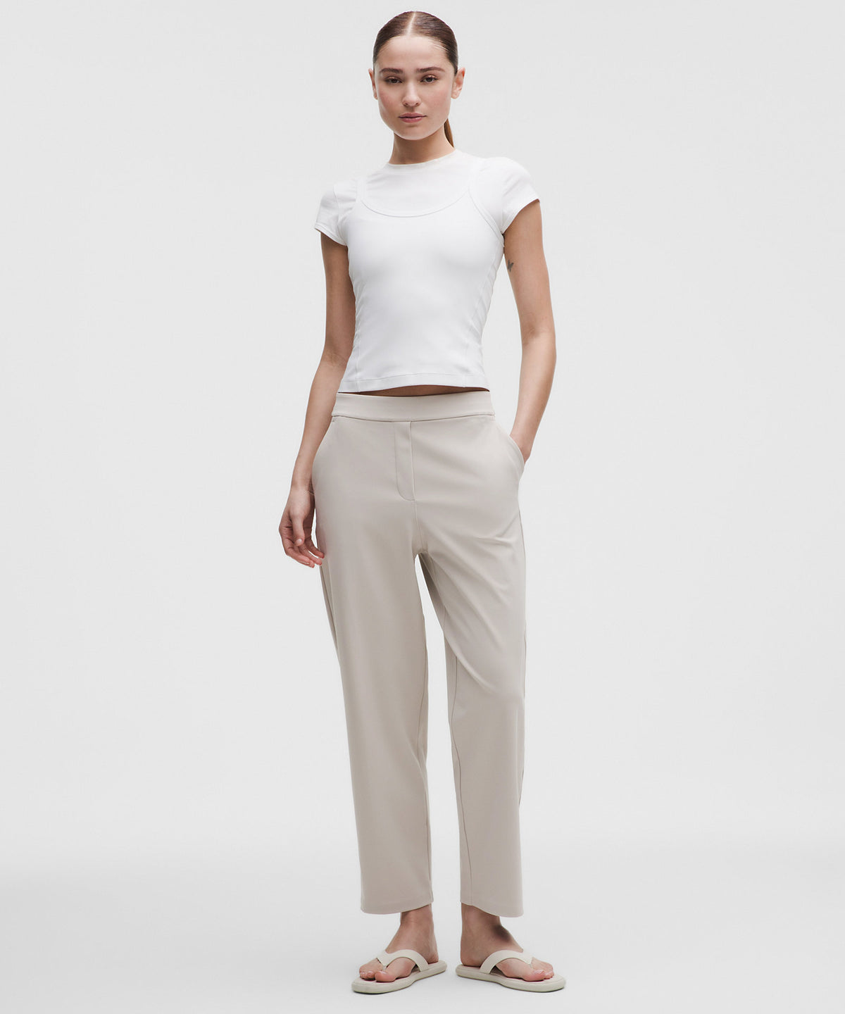 Lululemon Daydrift High-Rise Tapered Trouser Tall - Downtown Tan - imagen 1