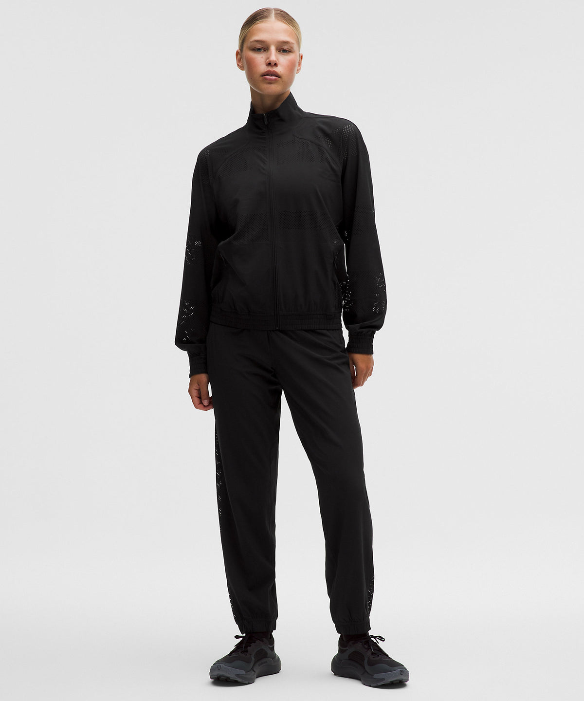 Lululemon Adapted State Mid-Rise Jogger Perforated Stripe - Black - imagen 1