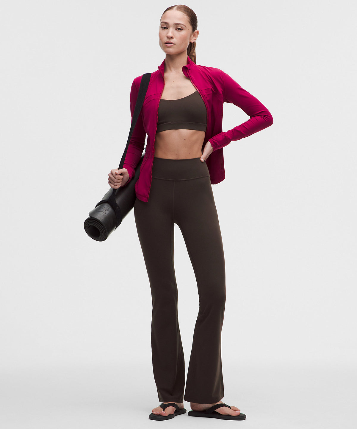 Lululemon Groove Nulu High-Rise Flared Pant Tall - Mahogany Muse - imagen 1