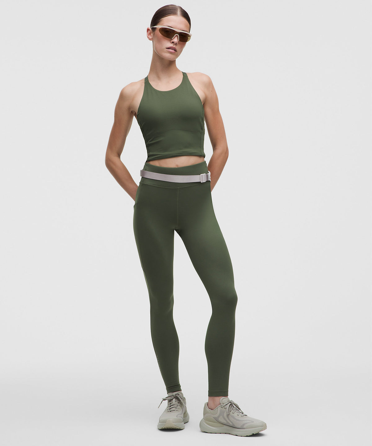 Lululemon Fast and Free 6-Pocket Thermal Tight 28" Updated Design - Sassy Sage - imagen 1