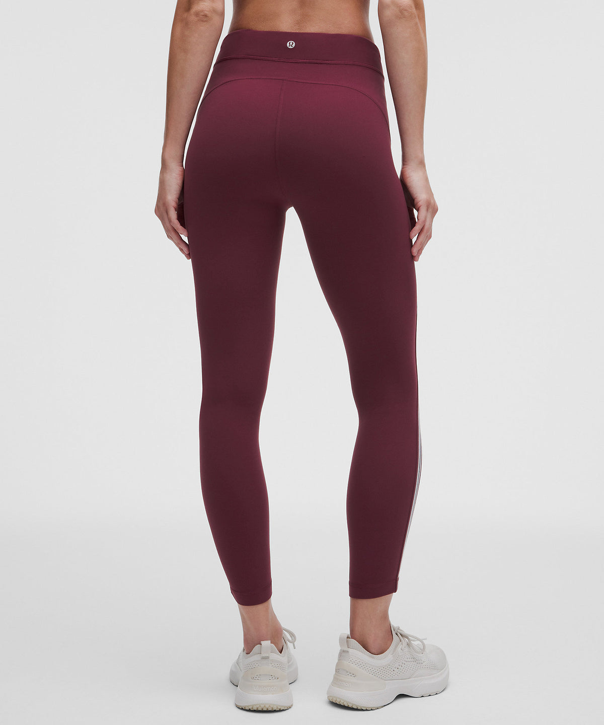 Lululemon Groove High-Rise Tight 25" Stripe Trim - Burgundy Bay - imagen 3