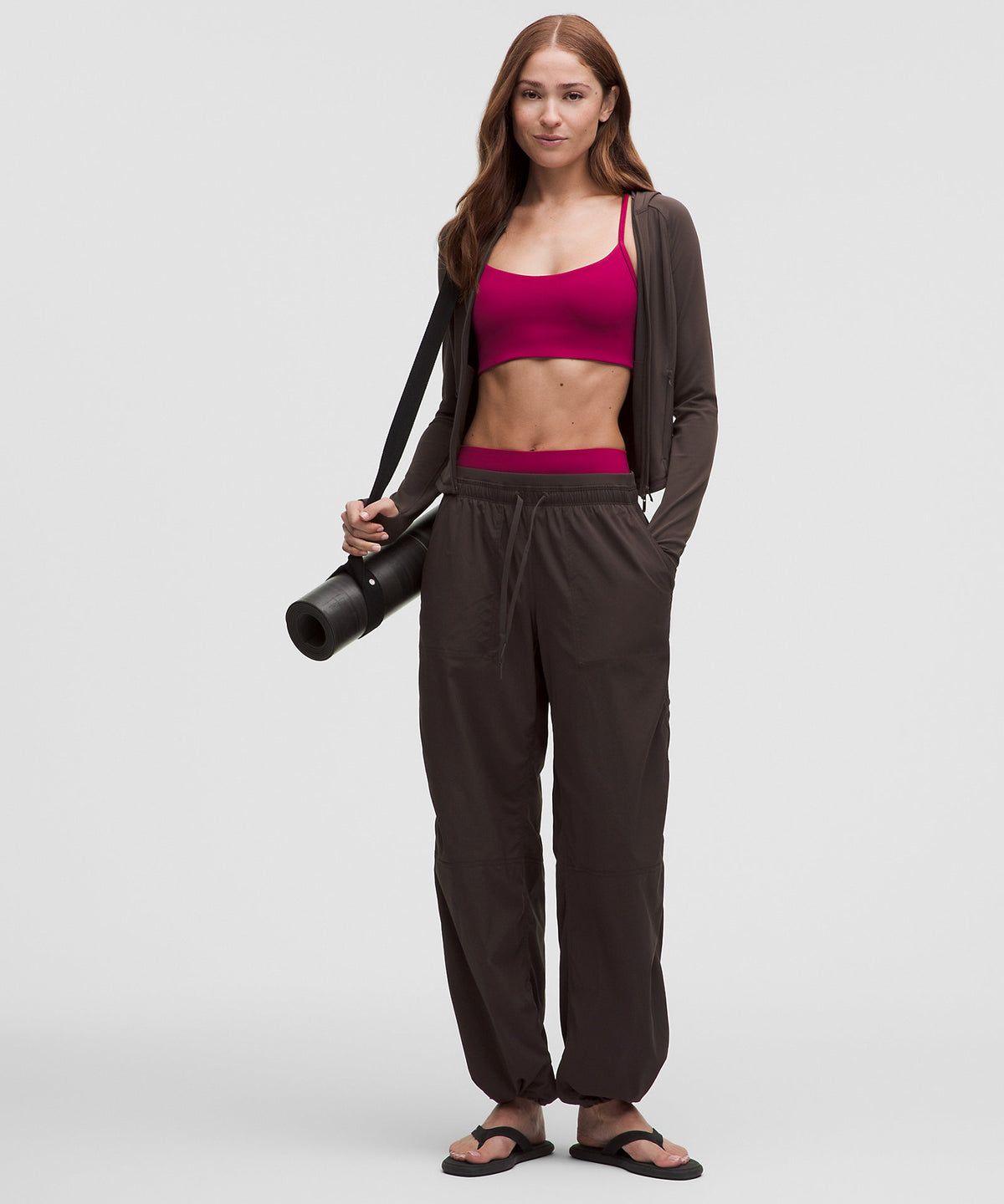 Lululemon Dance Studio Evolve Low-Rise Oversized Pant Tall - Mahogany Muse - imagen 1