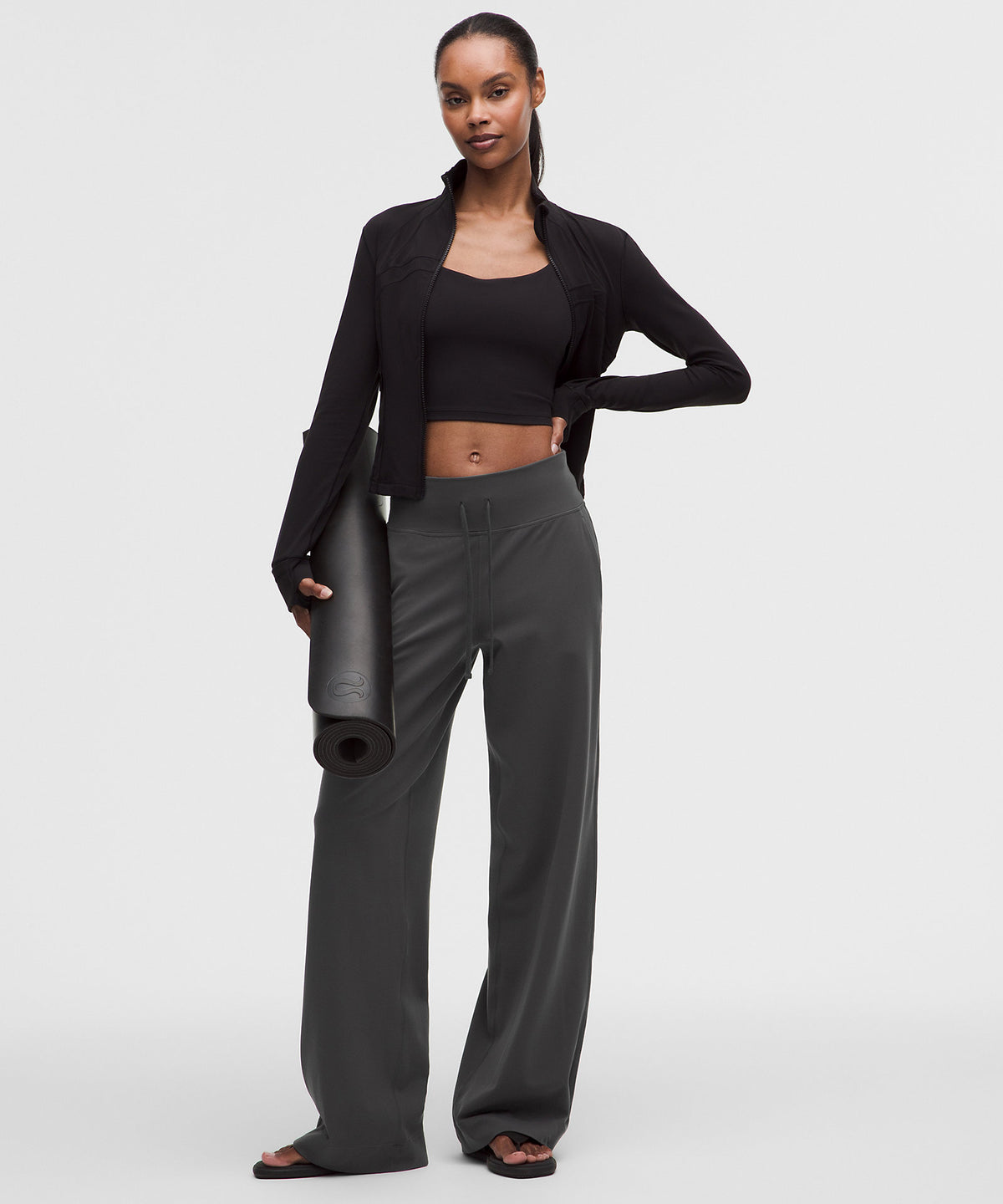Lululemon Groove High-Rise Wide-Leg Pant Tall - Graphite Grey - imagen 1