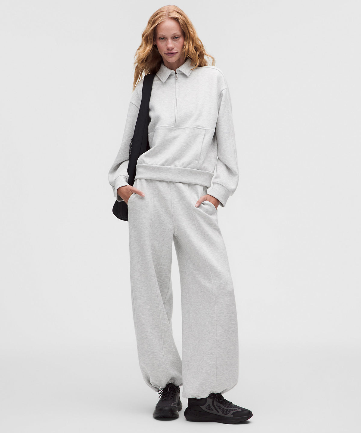 Lululemon Smooth Spacer High-Rise Wide-Leg Pant Regular - Heathered Core Ultra Light Grey - imagen 1