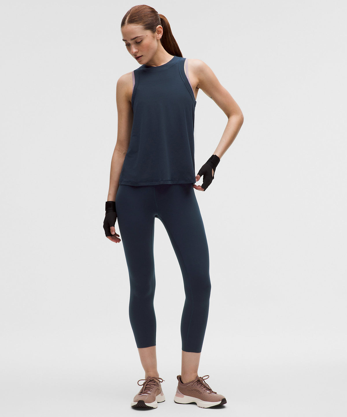 Lululemon Glow Up™ Super-High-Rise Crop 23" - True Navy - imagen 1