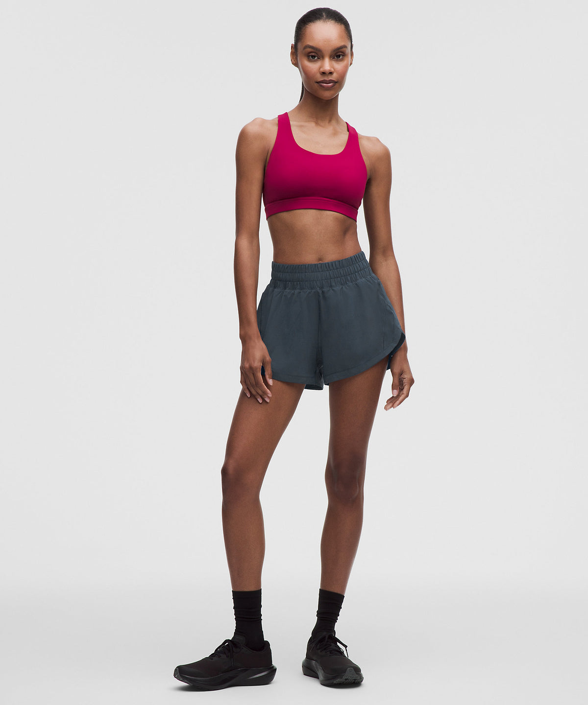 Lululemon Track That High-Rise Lined Short 3" - Smoky Velvet - imagen 1