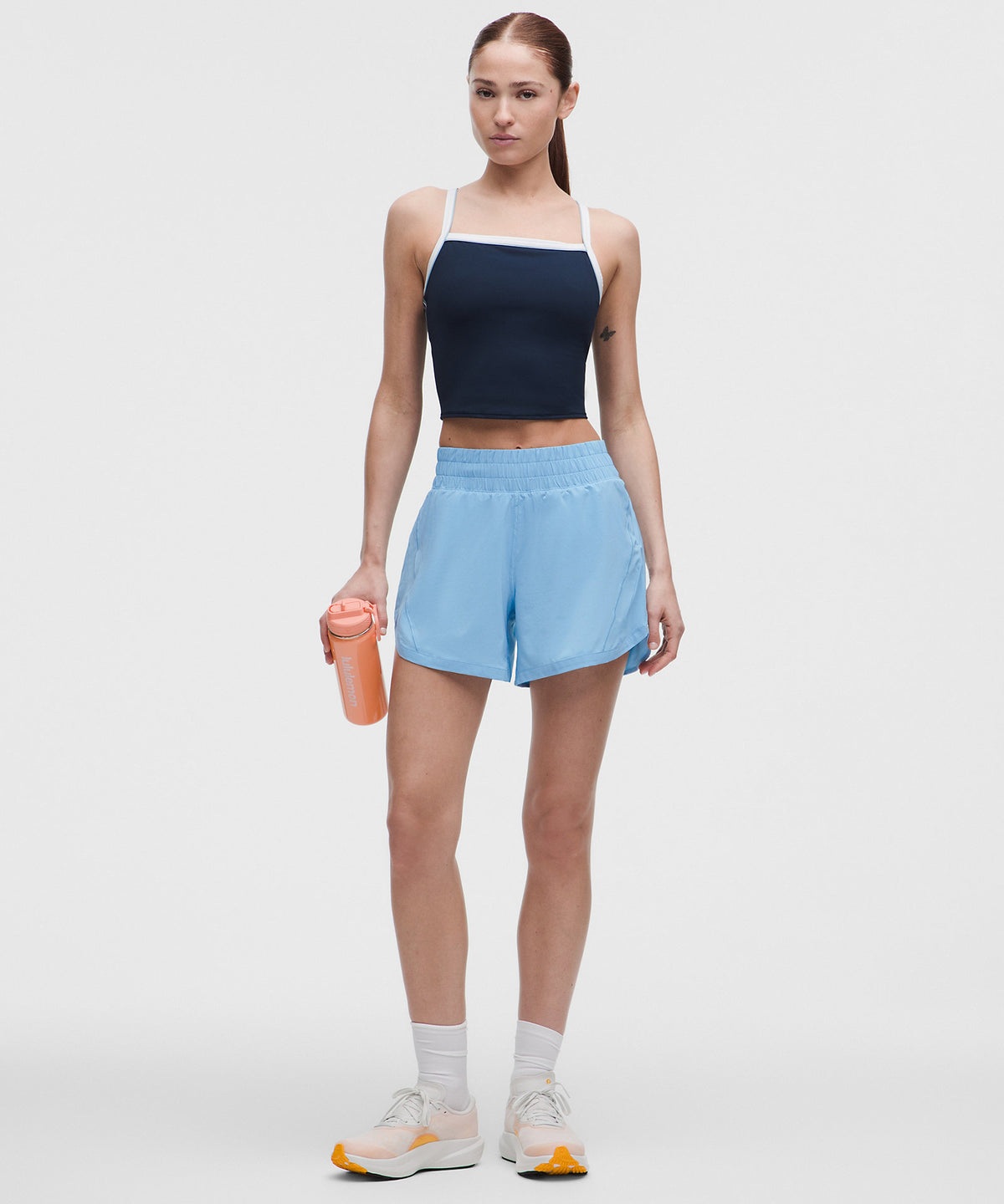 Lululemon Track That High-Rise Lined Short 5" - Dreamy Blue - imagen 1