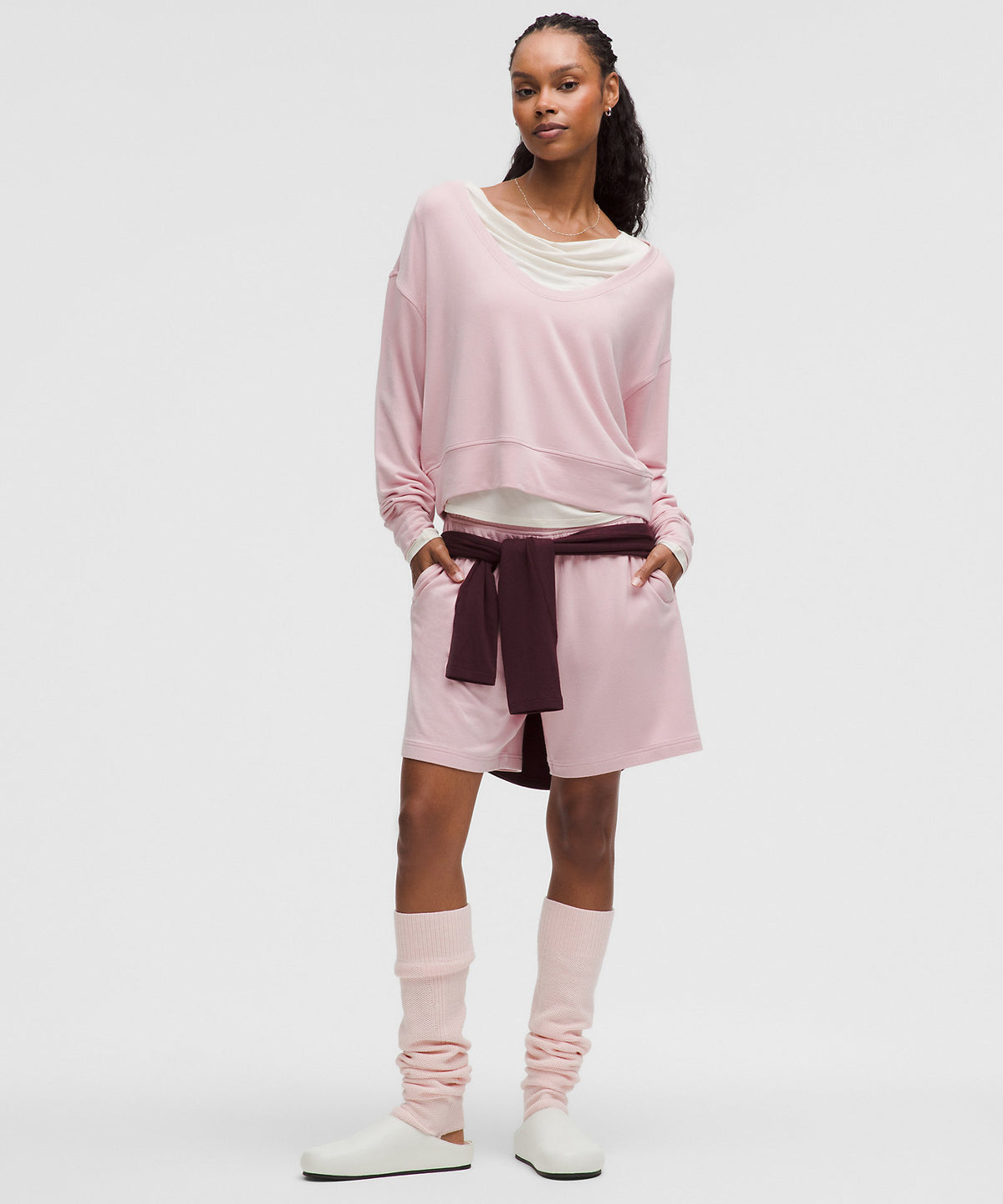 Lululemon BeCalm Mid-Rise Bermuda Short - Pink Haze - imagen 1