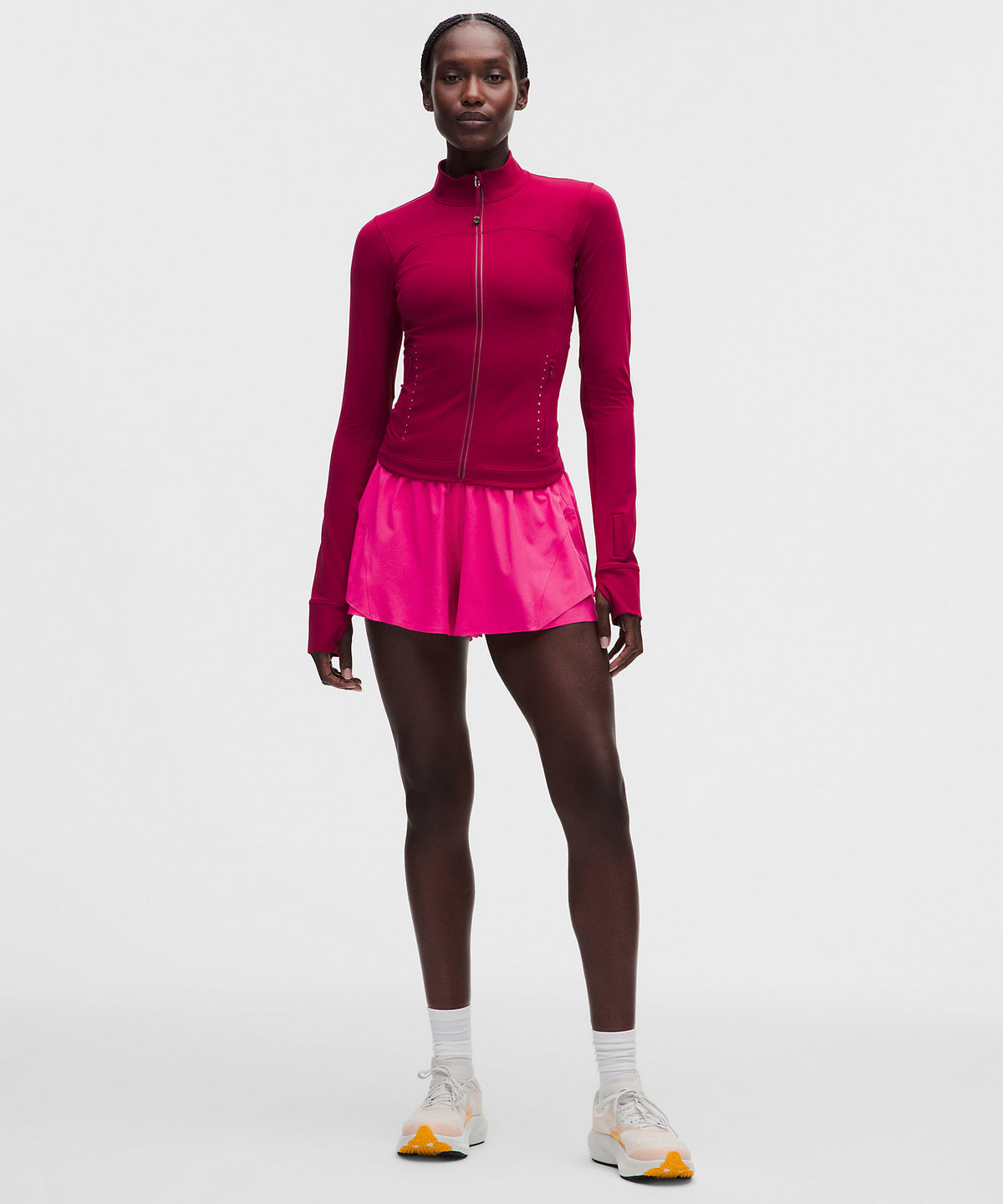 Lululemon Shake It Out High-Rise Running Short 2.5" - Flamingo Fun Tone - imagen 2