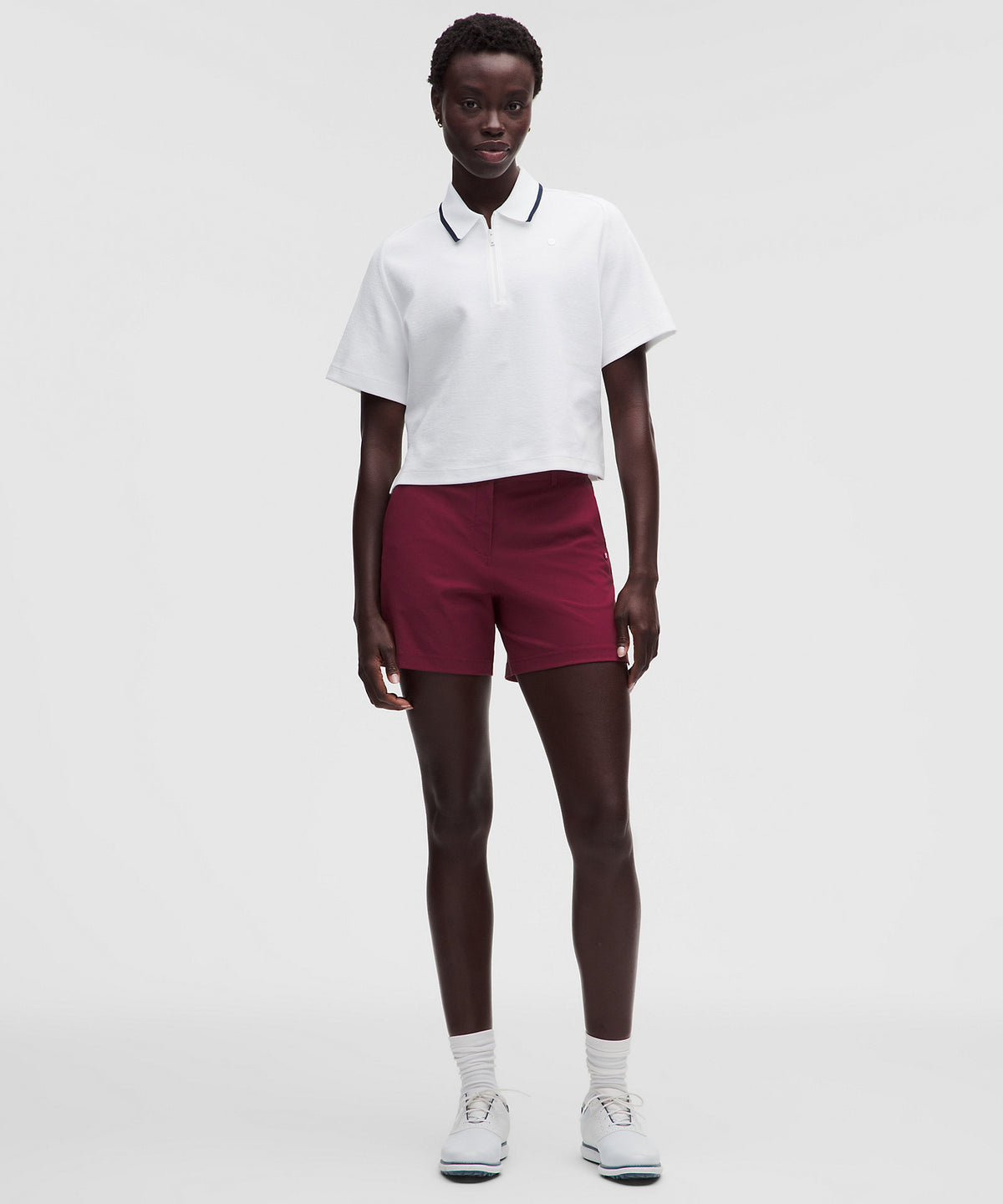 Lululemon Stretch Twill Golf Short 5" - Burgundy Bay - imagen 1