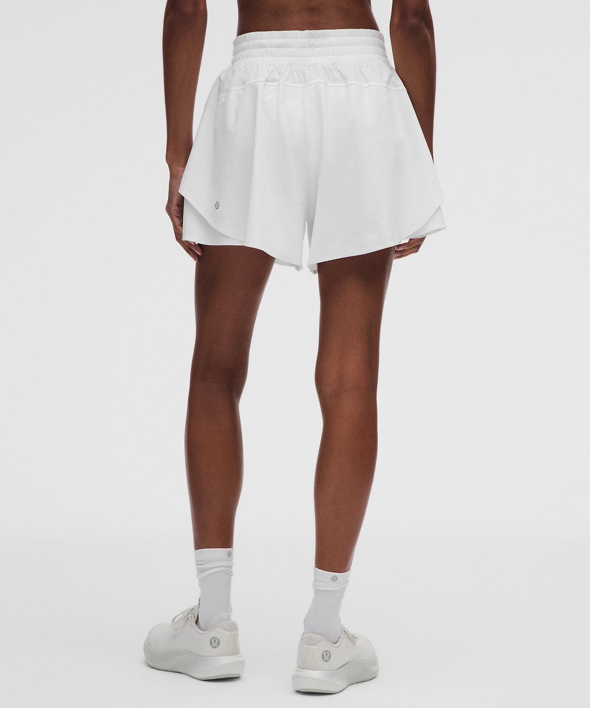 Lululemon Shake It Out High-Rise Running Short 4" - White - imagen 3