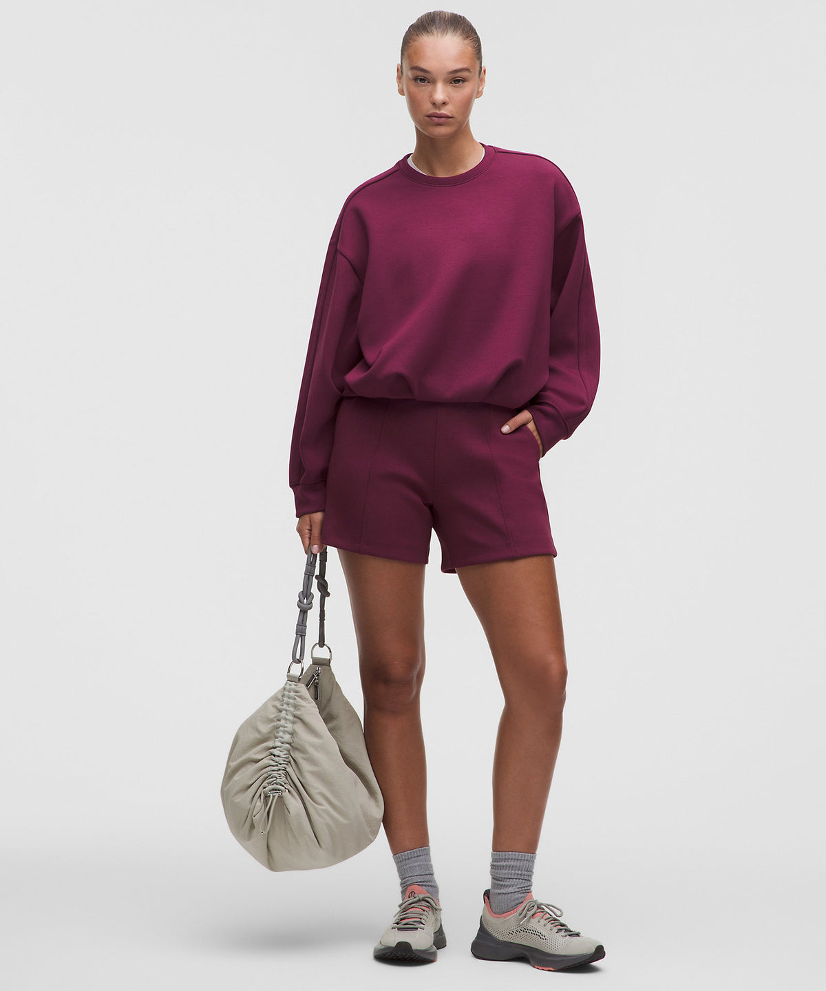 Lululemon Smooth Spacer High-Rise Short 5" - Burgundy Bay - imagen 1