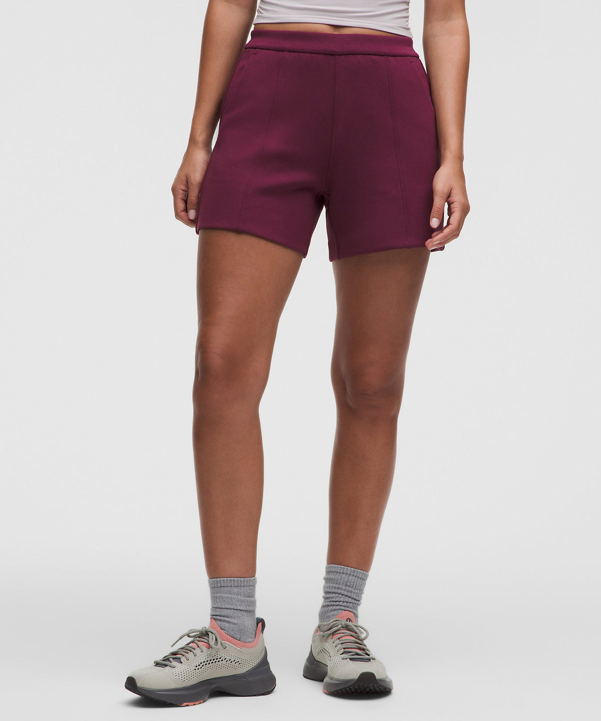Lululemon Smooth Spacer High-Rise Short 5" - Burgundy Bay - imagen 2