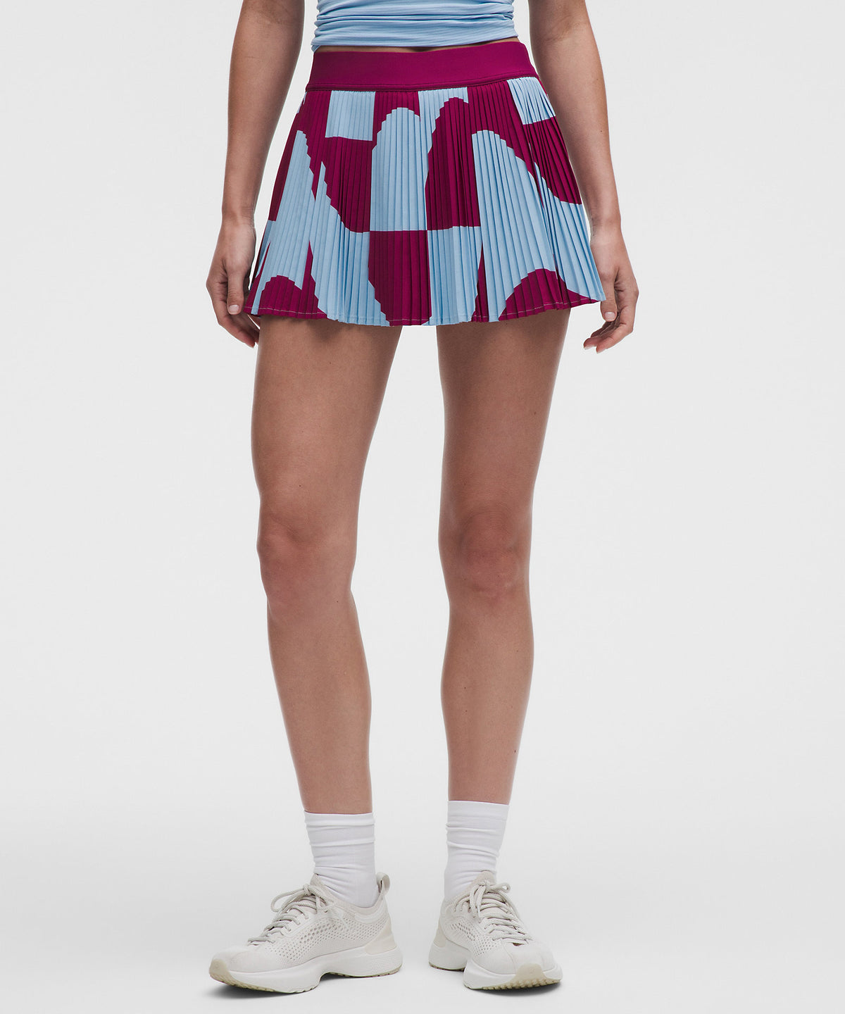 Lululemon RePleat High-Rise Pleated Tennis Skirt Contrast - Lido Geo Dreamy Blue Pomegranate - imagen 2