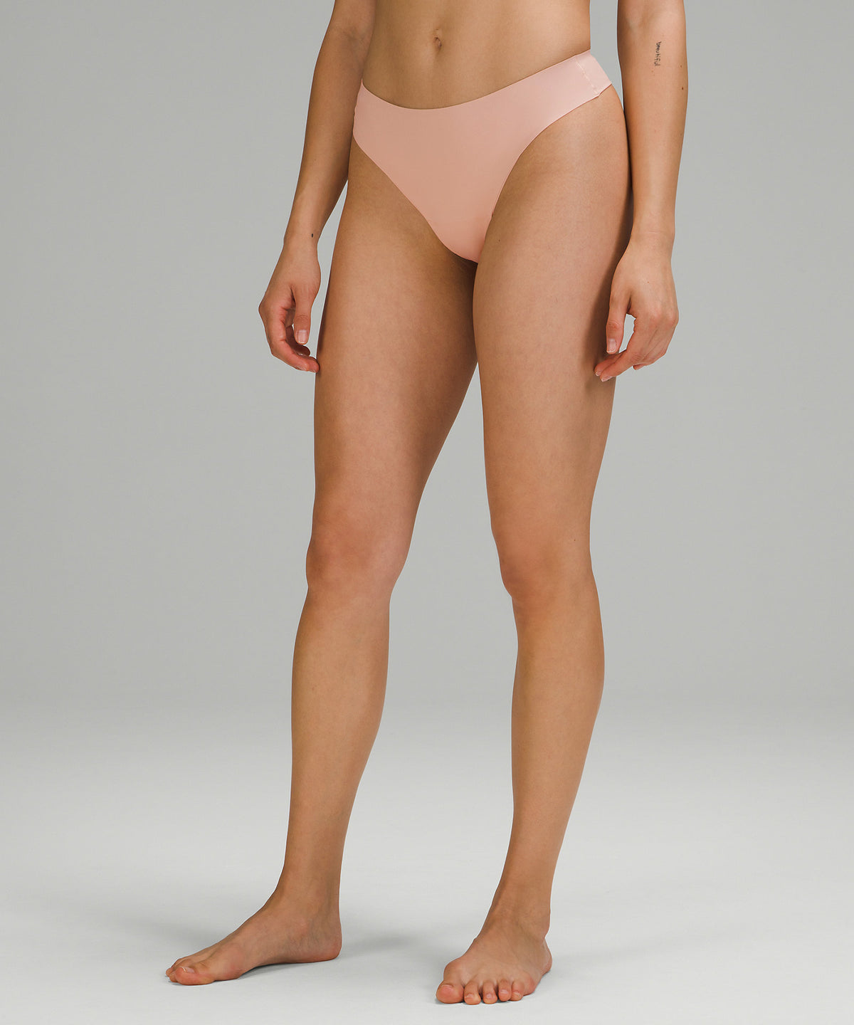 Lululemon InvisiWear Mid-Rise Thong Underwear - Misty Shell - imagen 1