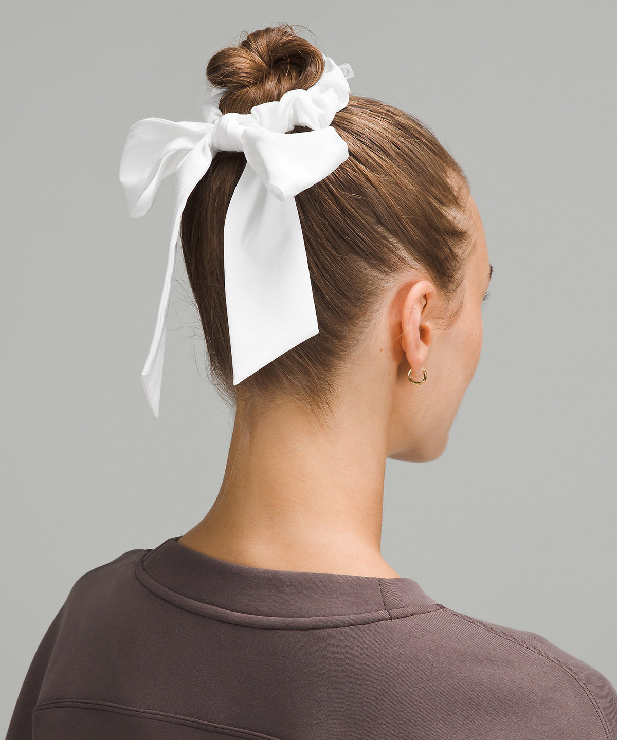 Lululemon Uplifting Scrunchie Big Bow - White - imagen 2