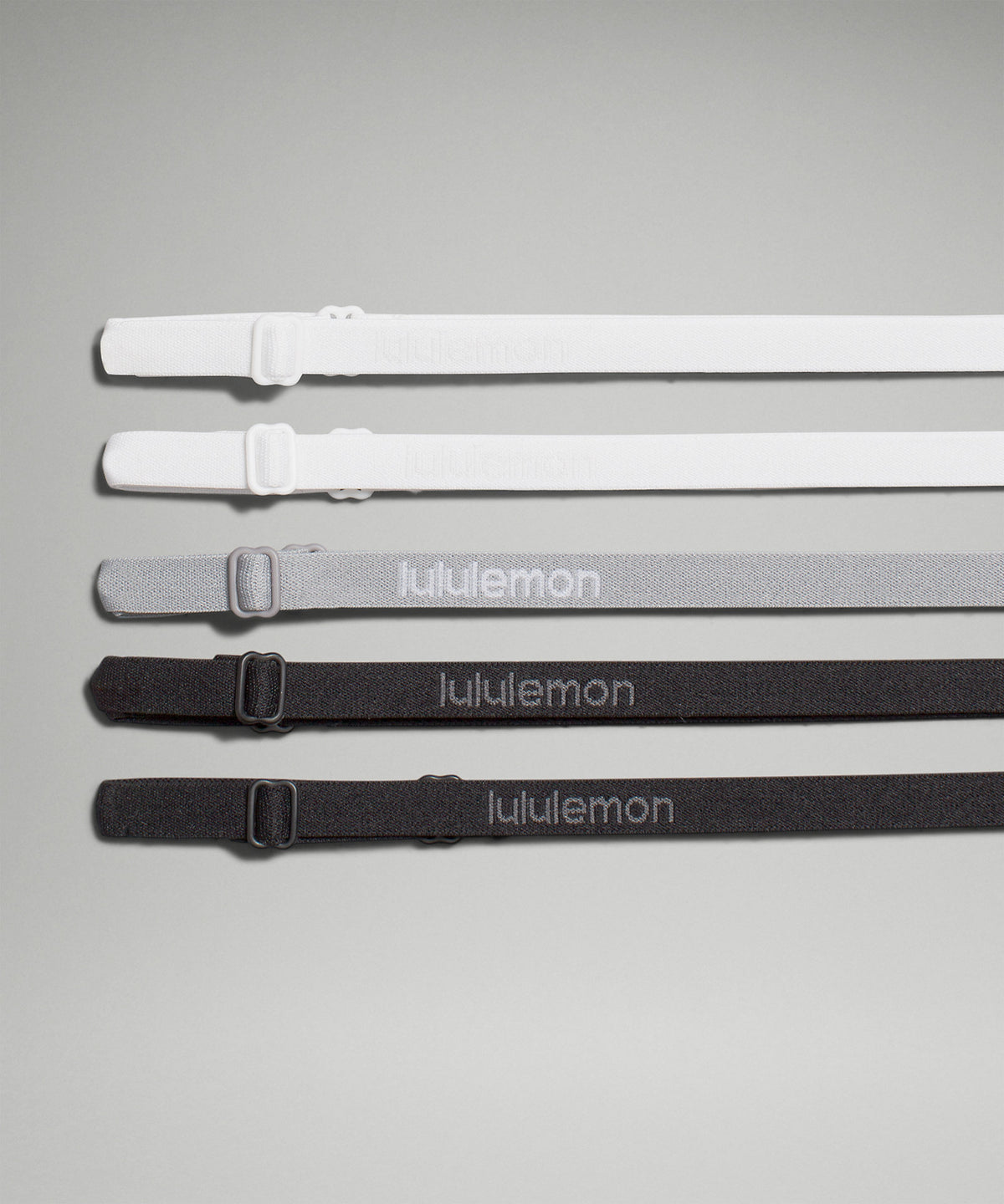 Lululemon Women's Skinny Adjustable Headbands 5 Pack - Black - imagen 1