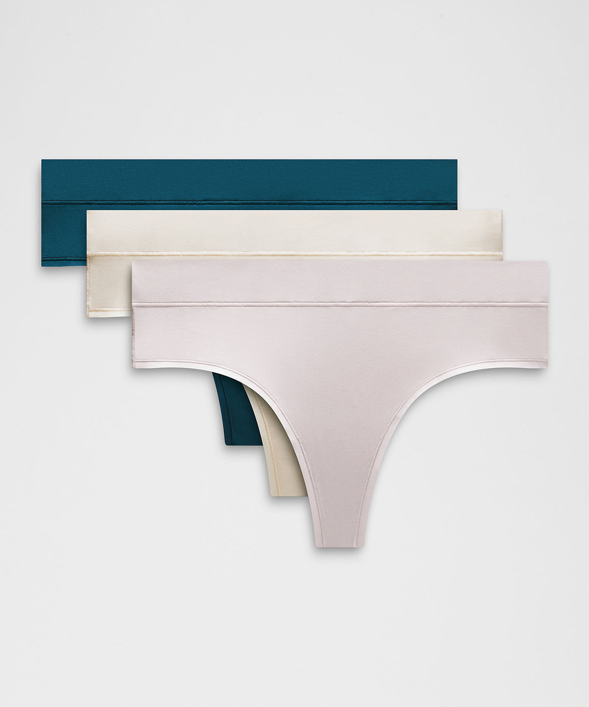 Lululemon UnderEase High-Rise Thong Underwear 3 Pack - Remixed Marine - imagen 1