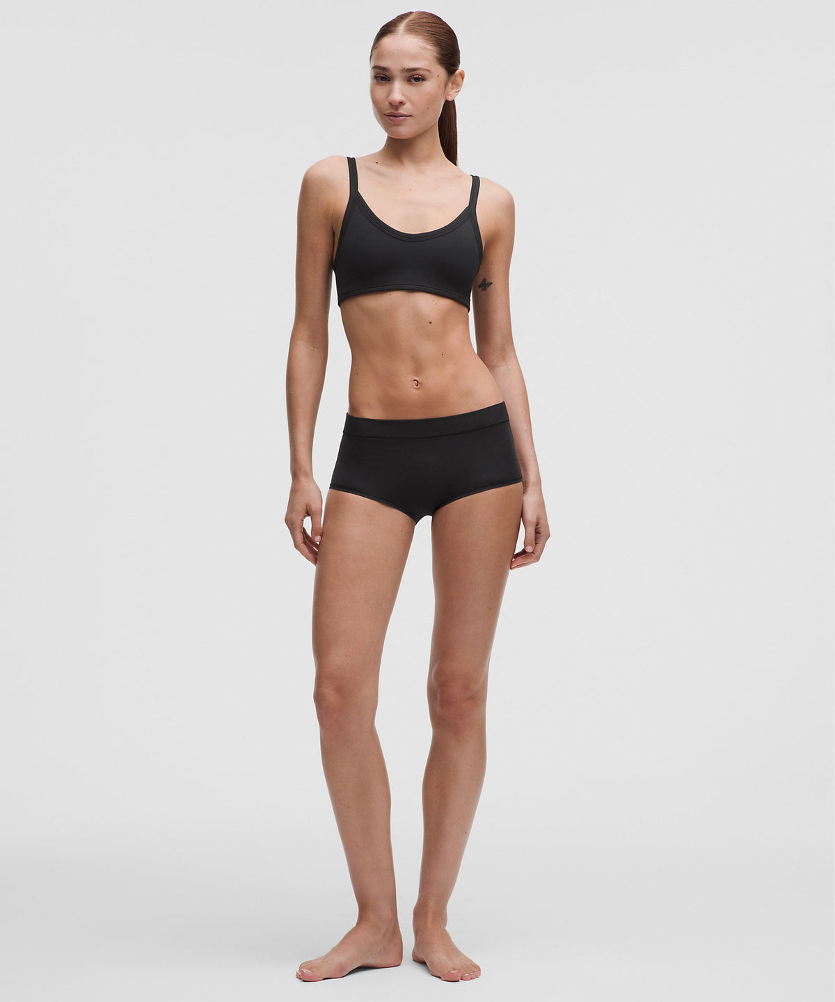 Lululemon UnderEase Mid-Rise Ruched Boyshort Underwear - Black - imagen 4